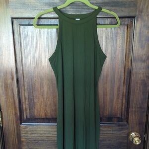 Old Navy Green Halter Sundress Midi